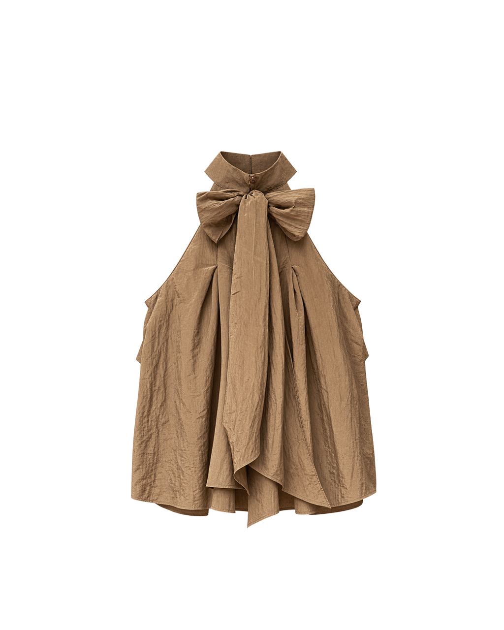 BLUSA HALTER GASA TEXTURIZADA