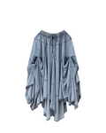 FALDA DENIM CON VUELOS