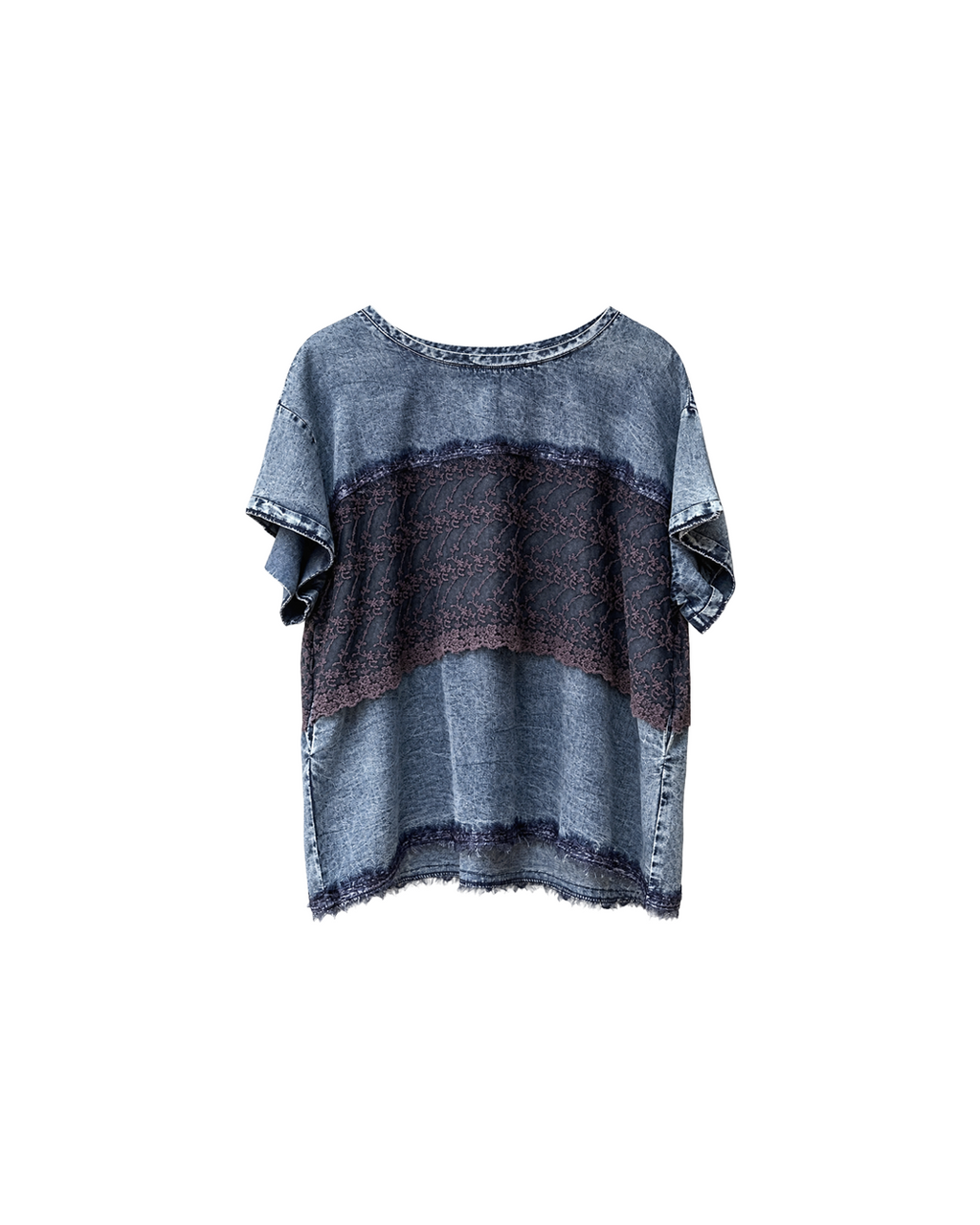BLUSA ALGODÓN CON ENCAJE