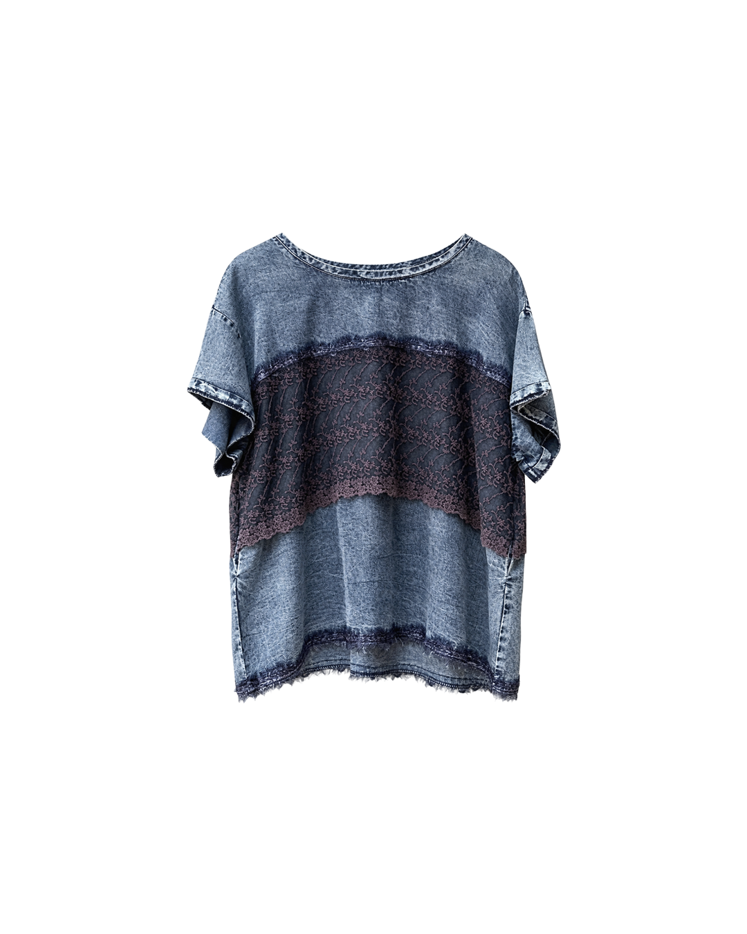 BLUSA ALGODÓN CON ENCAJE