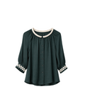 BLUSA SATINADA CON BIES