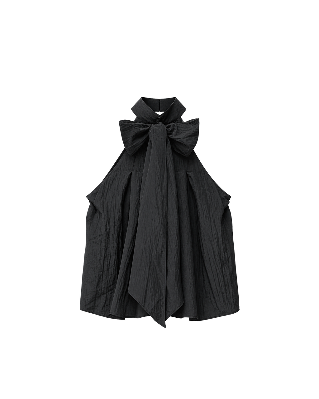 BLUSA HALTER GASA TEXTURIZADA