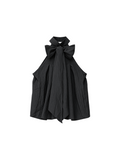 BLUSA HALTER GASA TEXTURIZADA