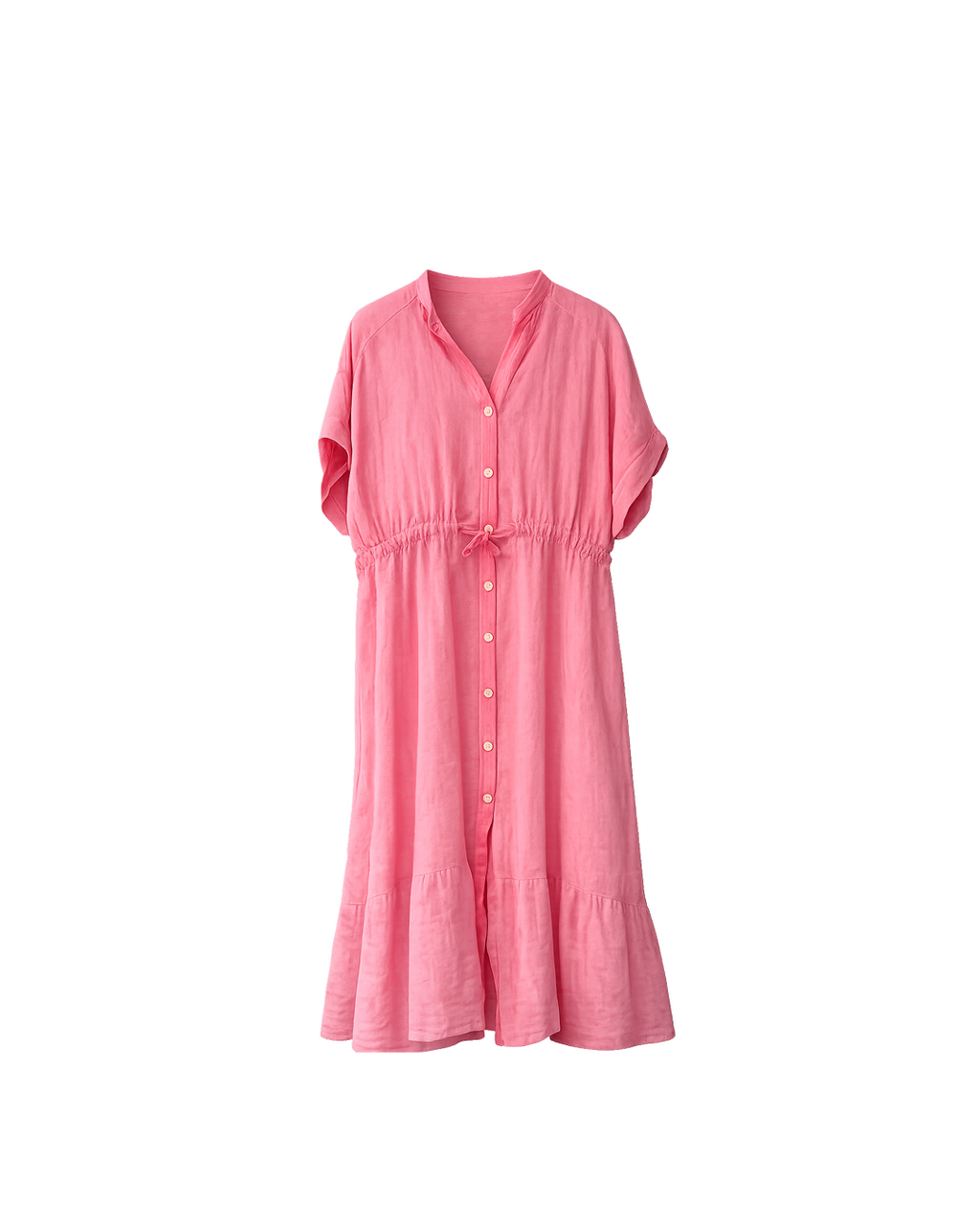 VESTIDO LINO JARETA EN CINTURA