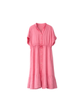 VESTIDO LINO JARETA EN CINTURA