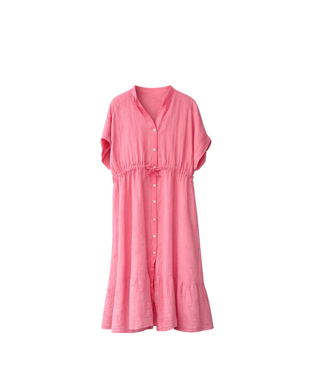 VESTIDO LINO JARETA EN CINTURA