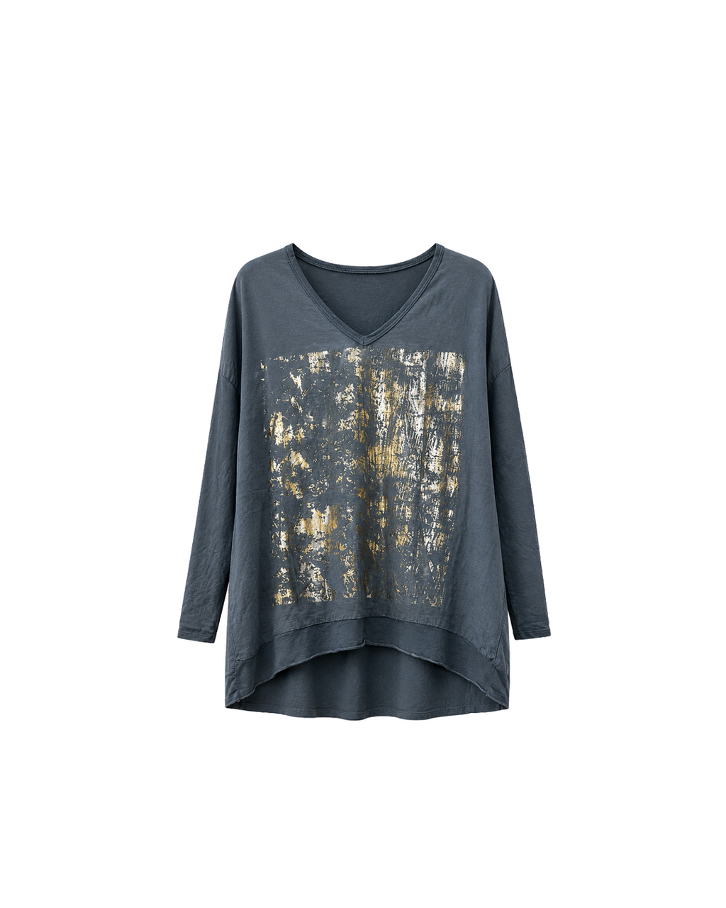 BLUSA ALGODON SATINADO PRINT METALICO