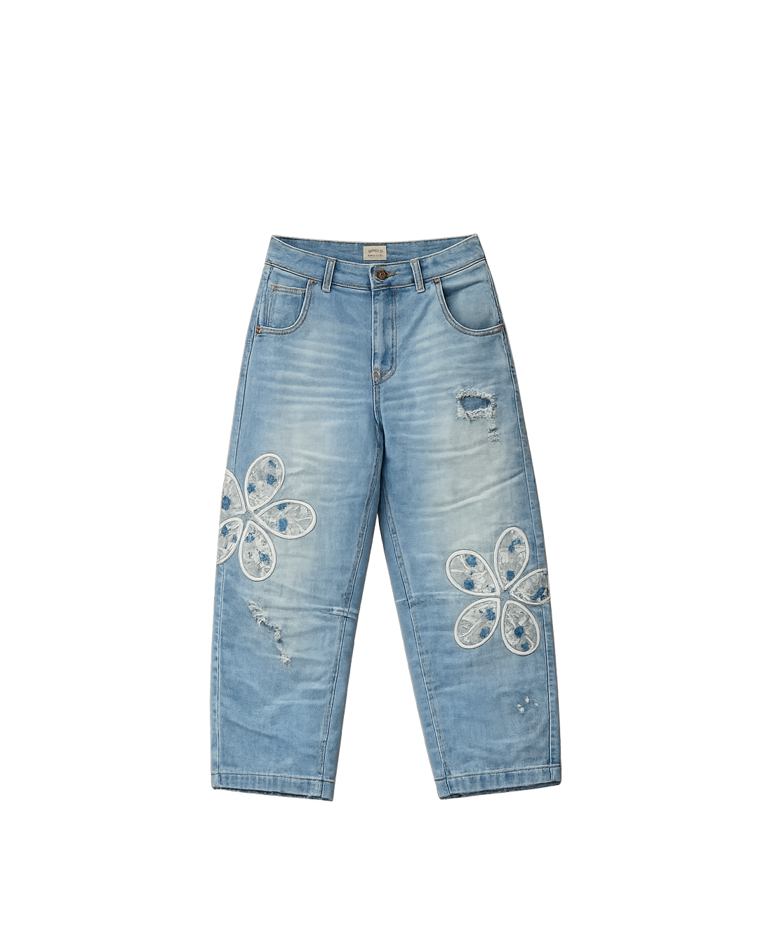 Pantalón Bordado Flores