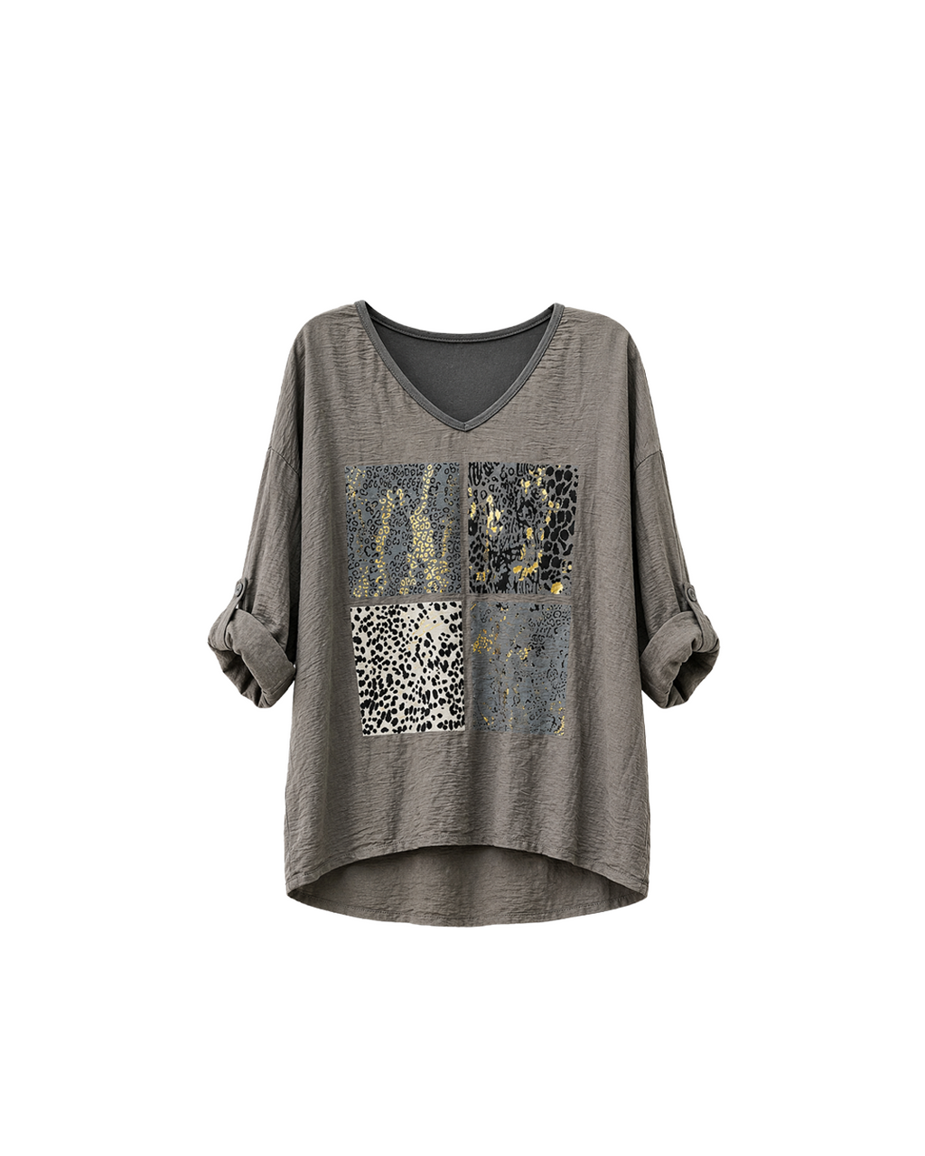 BLUSA ALGODON SATINADO MULTI PRINT