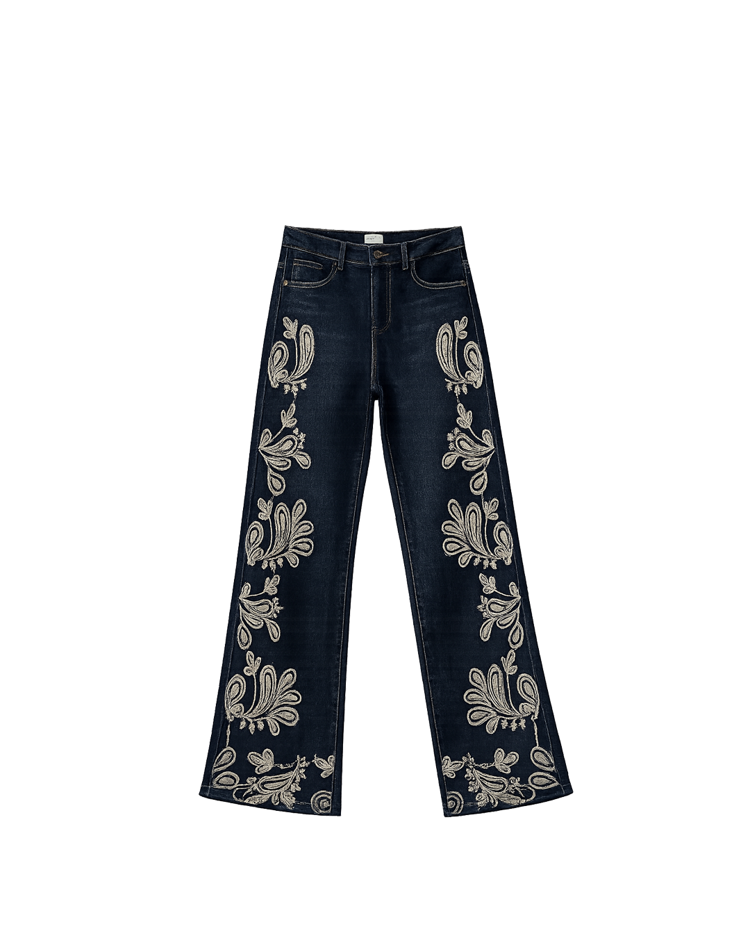 Pantalón Mezclilla Ornamentos