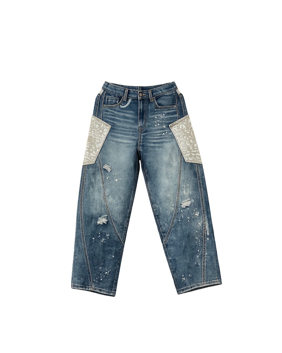 Pantalón Mezclilla Parches