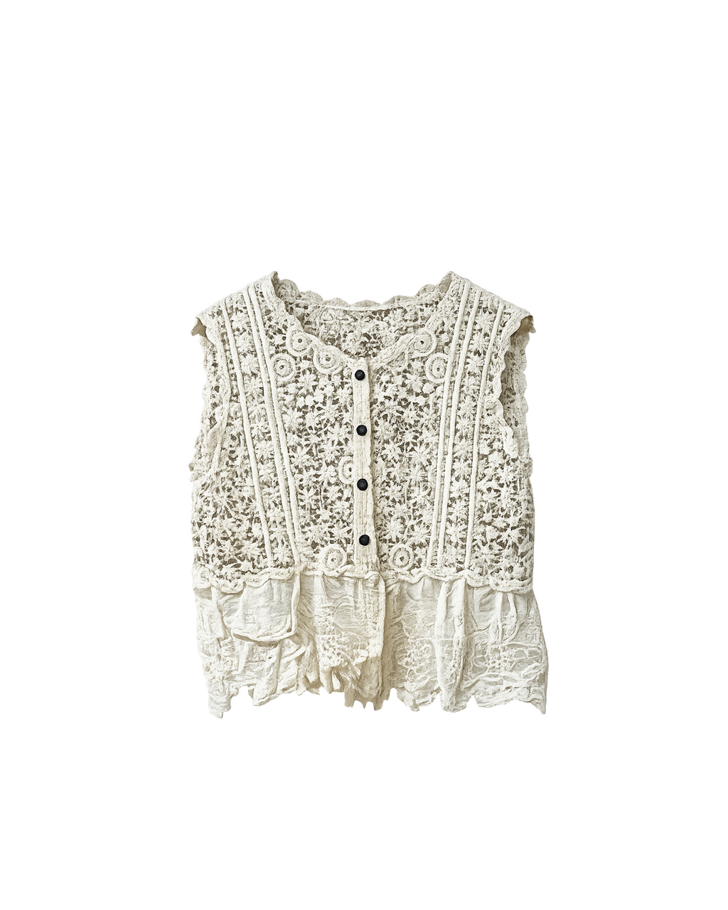 Blusa tejida manga corta