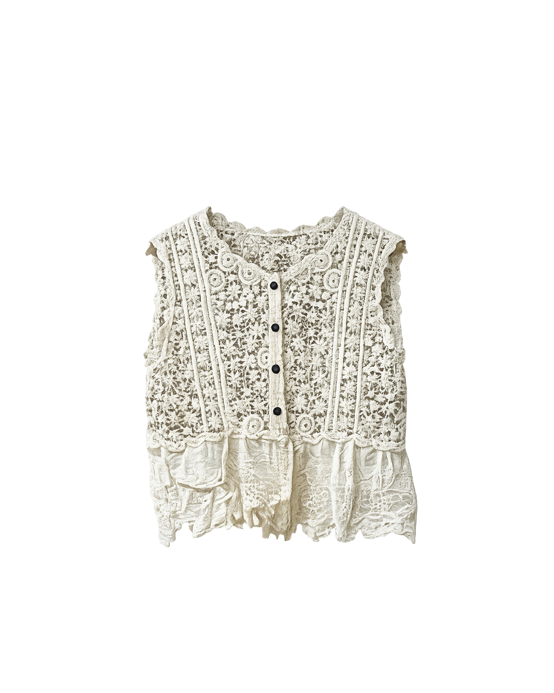 Blusa tejida manga corta