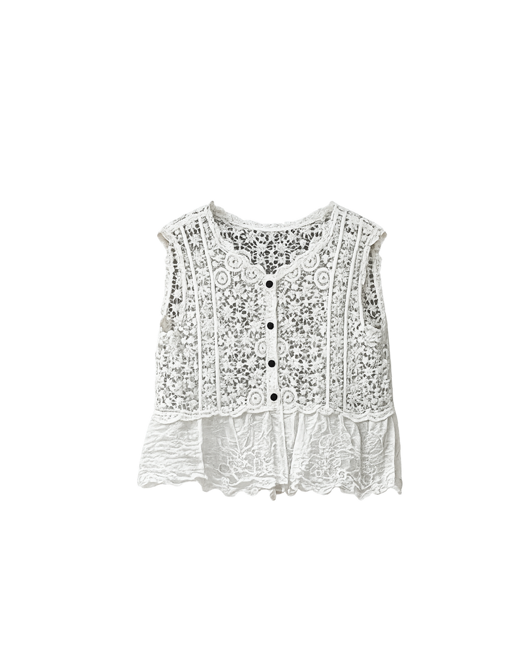 Blusa tejida manga corta