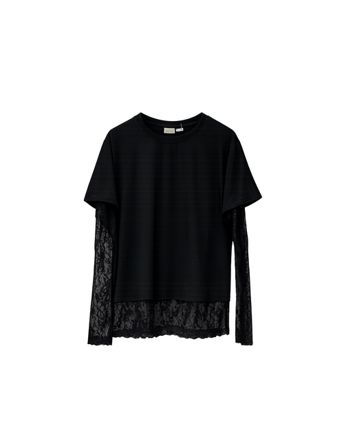 BLUSA ALGODON/ENCAJE