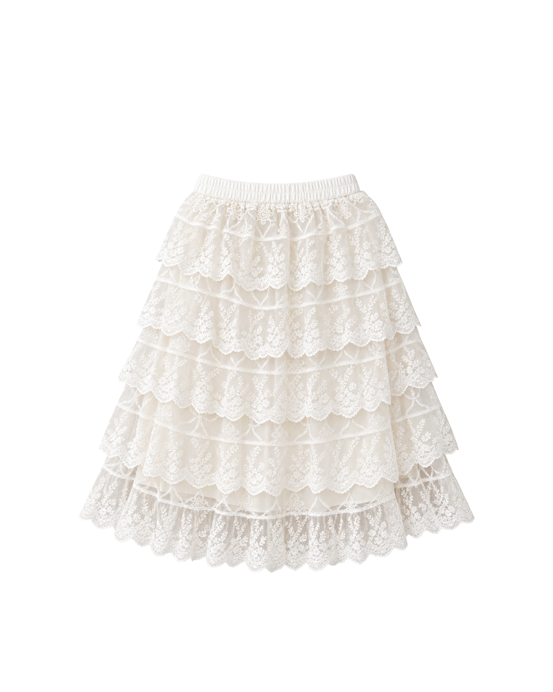 FALDA OLANES ENCAJE FRANCES