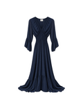 VESTIDO SEDA DRAPEDAO CINTURA