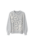 SWETER FLORES BORDADAS