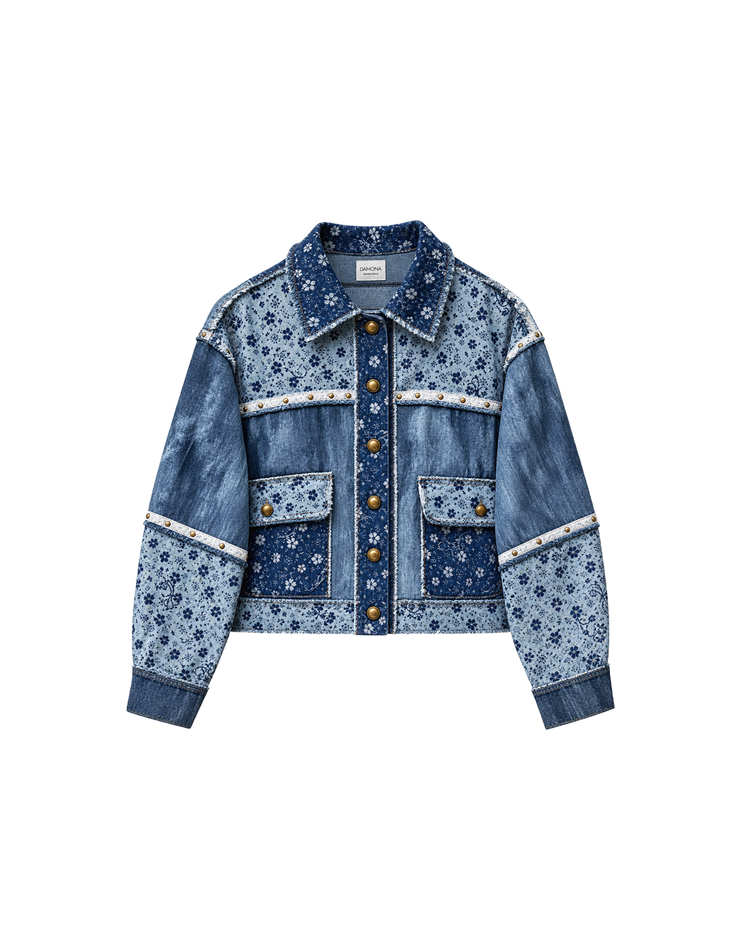 JACKET AUST. DENIM FLORES
