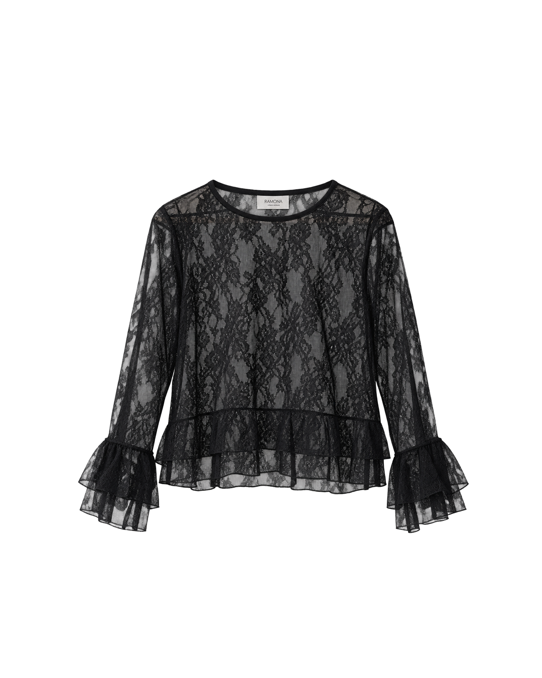 BLUSA ENCAJE TRANSPARENCIA