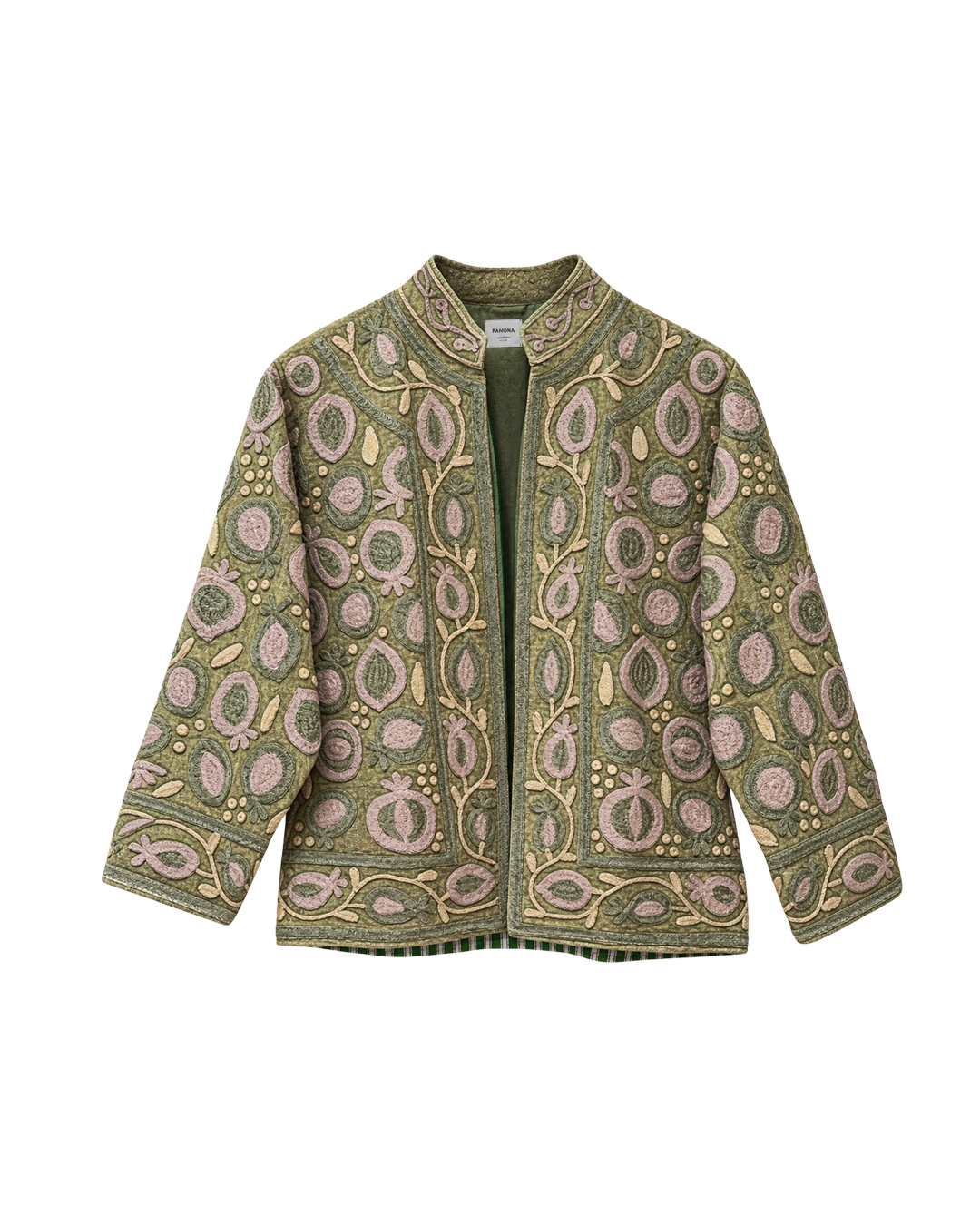 BLAZER PAKISTANÍ LINO BORDADO
