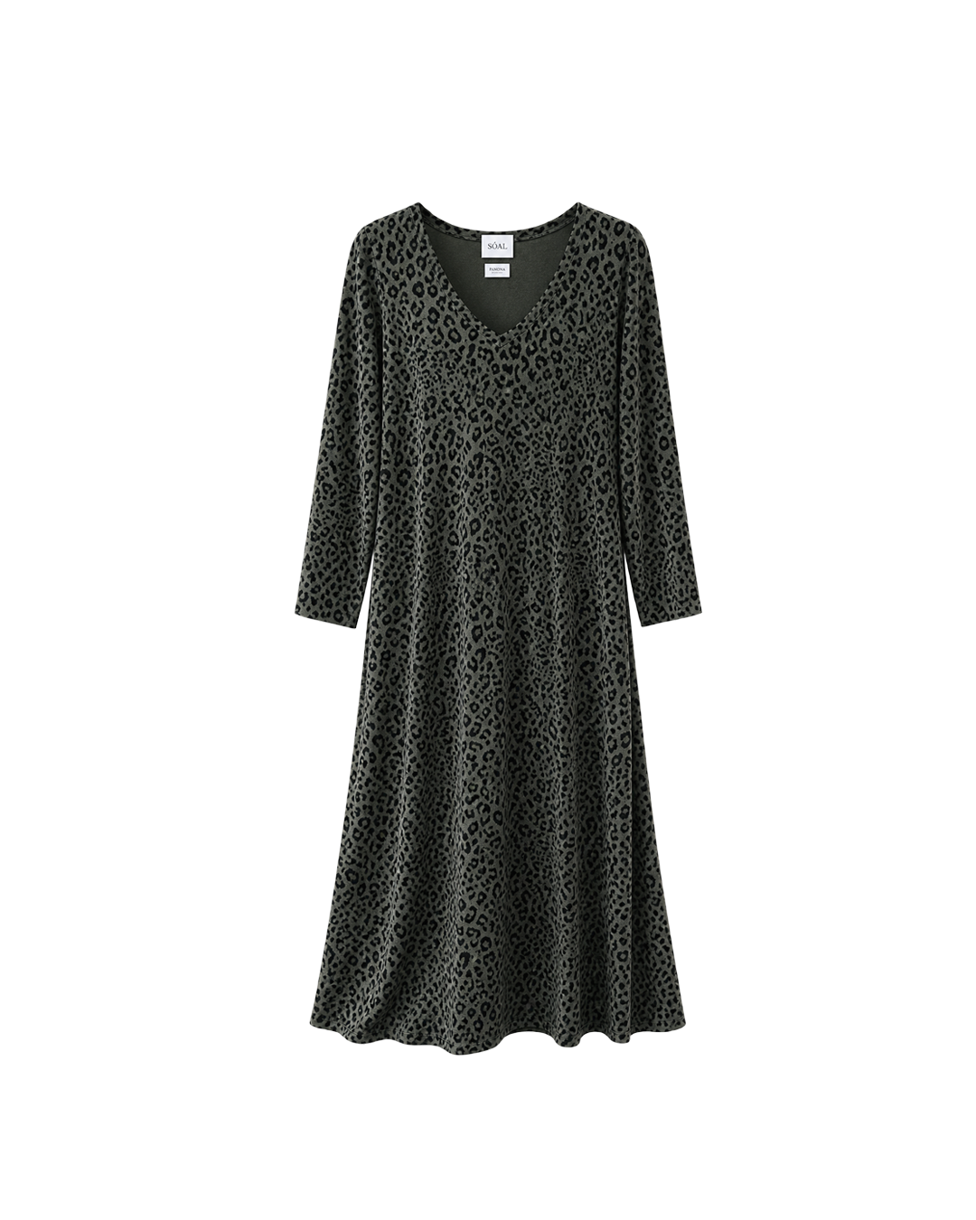 VESTIDO COTTON PRINT VELVET