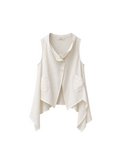 BLUSA /CHALECO ASIMETRICO LINO