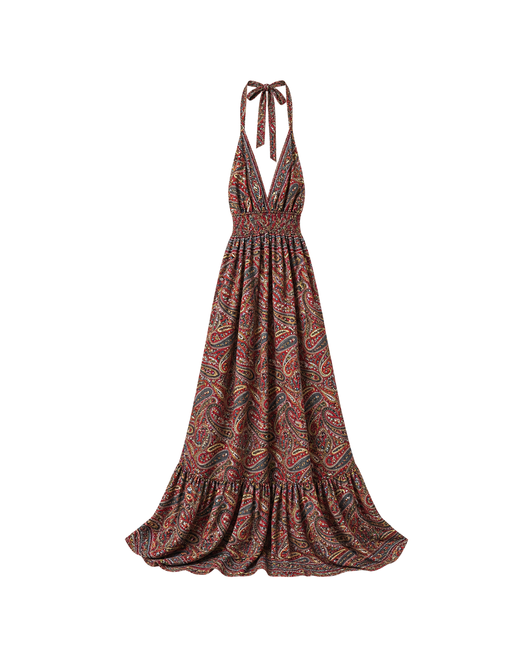 VESTIDO POLISEDA PAISLEY HALTER
