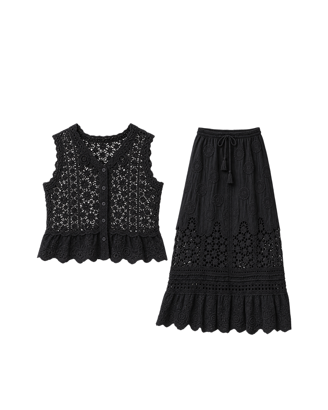 SET CROCHET BLUSA