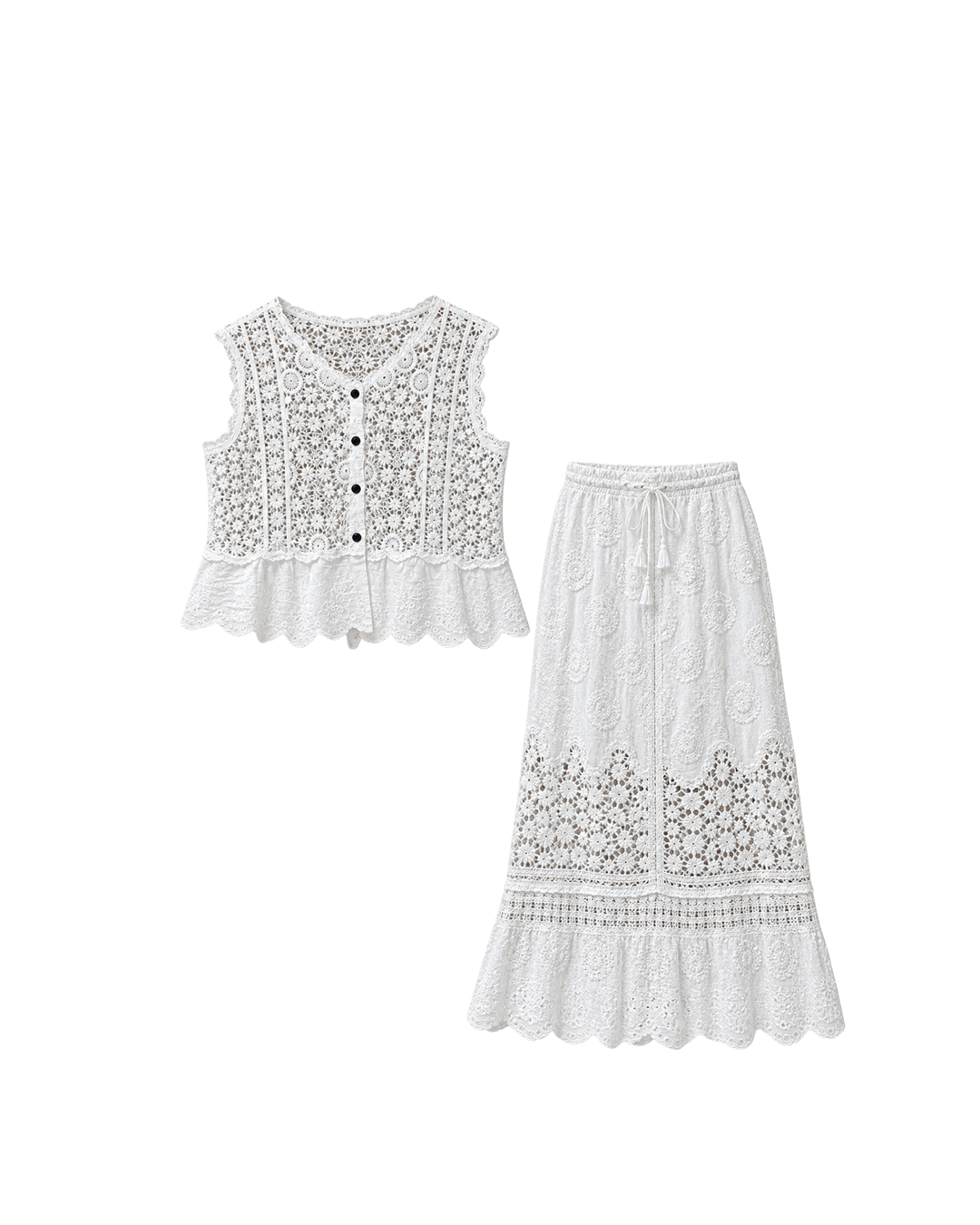 SET CROCHET BLUSA