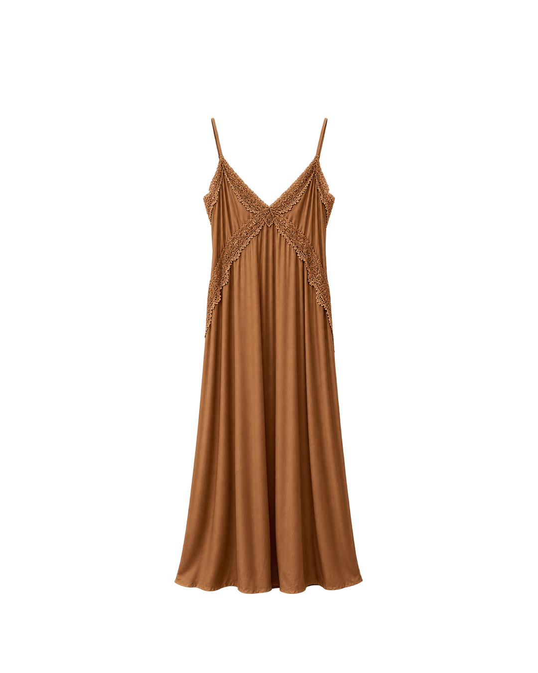 VESTIDO LENCERO DE SATIN LARGO ESPAÑOL