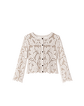 SWETER CROCHET BOTONES CHOCOLATE