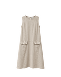 VESTIDO LINO BOLSAS DELANTERAS