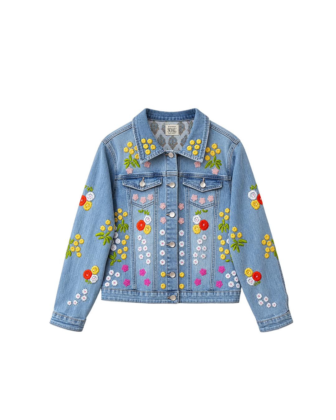 JACKET JEANS FLORES