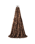 VESTIDO GASA POLIESTER ANIMAL PRINT HALTER