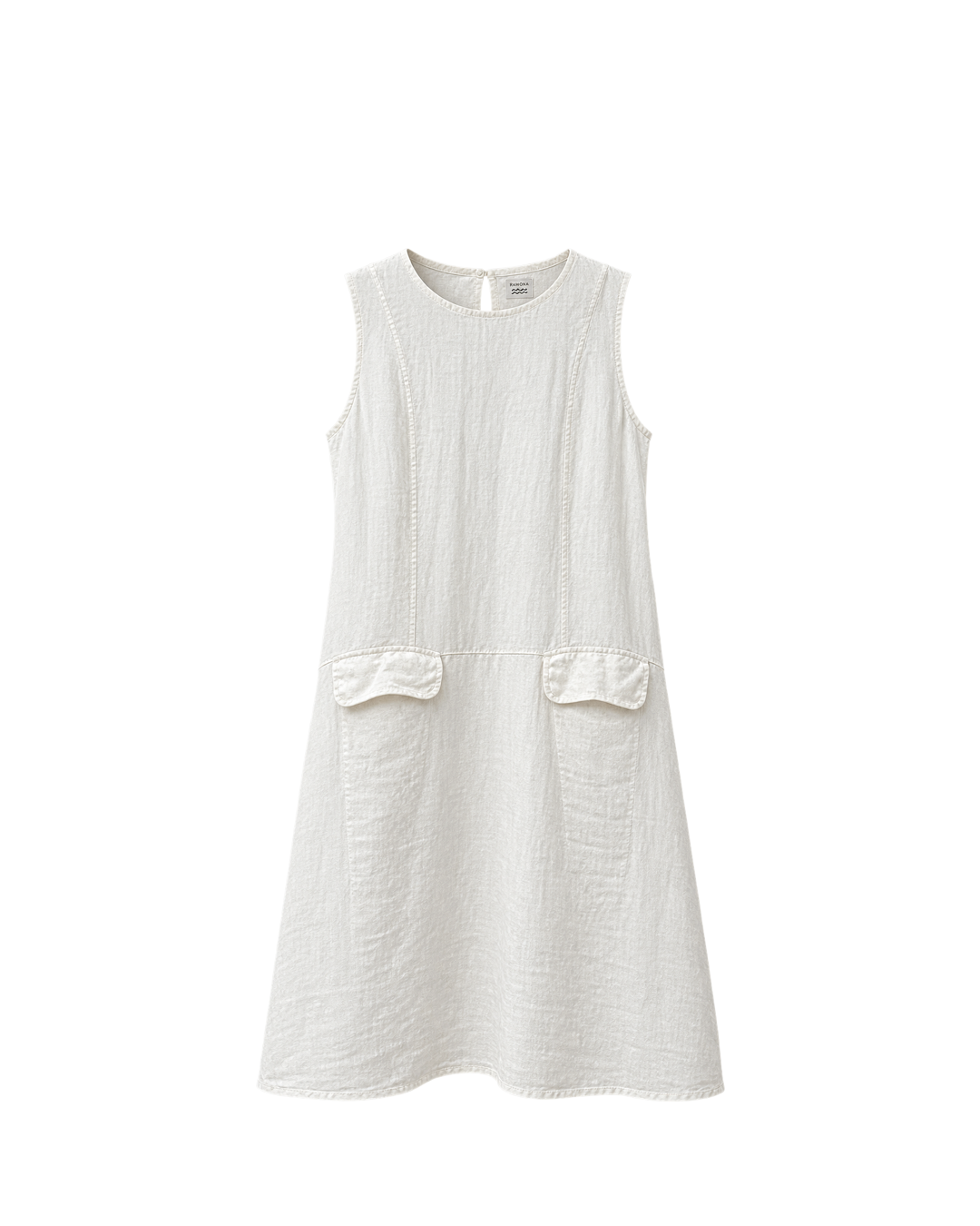 VESTIDO LINO BOLSAS DELANTERAS