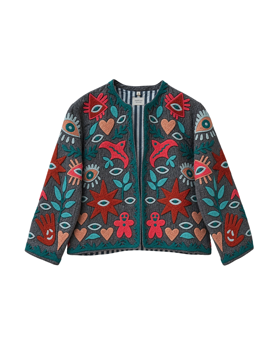 BLAZER PAKISTANÍ LINO BORDADO