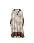 VESTIDO TIPO CAMISERO POLKA DOTS SATIN