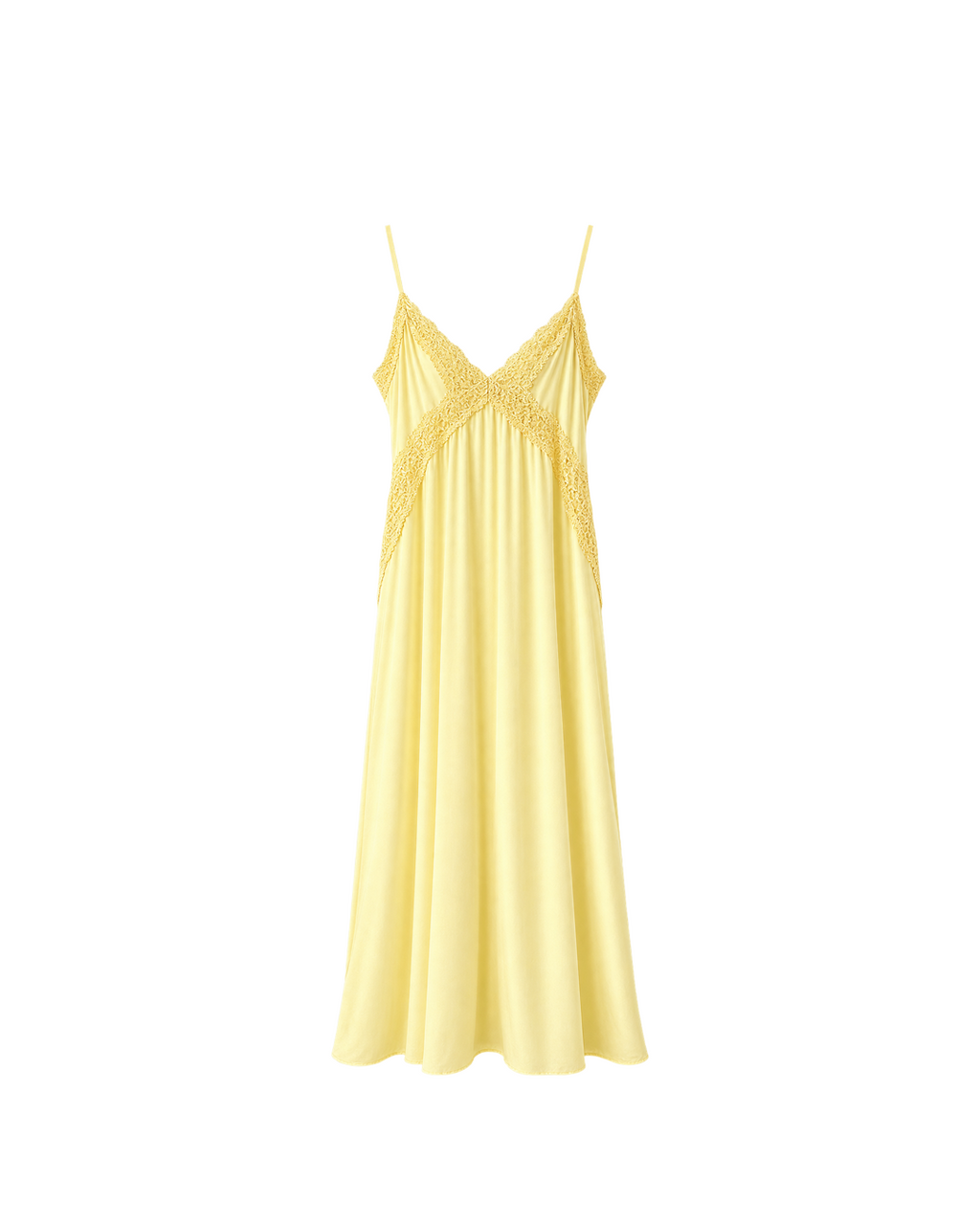 VESTIDO LENCERO DE SATIN LARGO ESPAÑOL