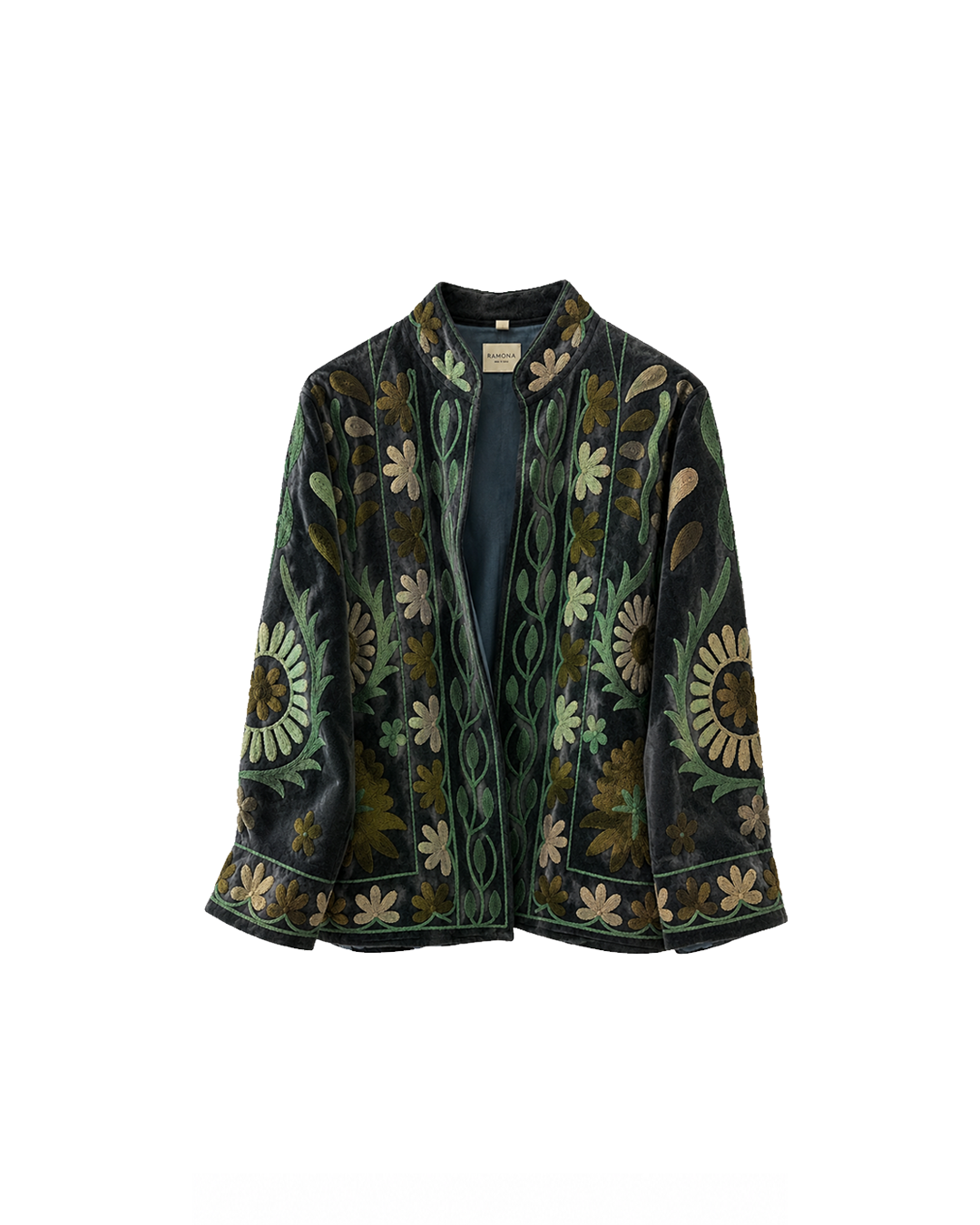 BLAZER PAKISTANÍ VELVET BORDADO