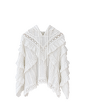 HOODIE RUFFLE ENCAJE/GORRO