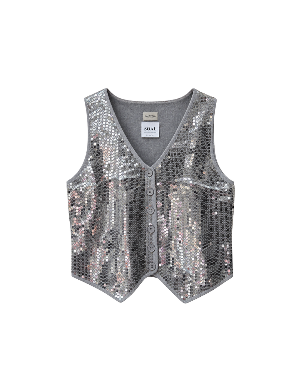 CHALECO CASHMERE LENTEJUELA