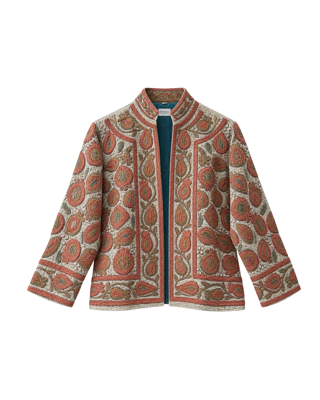BLAZER PAKISTANÍ LINO BORDADO