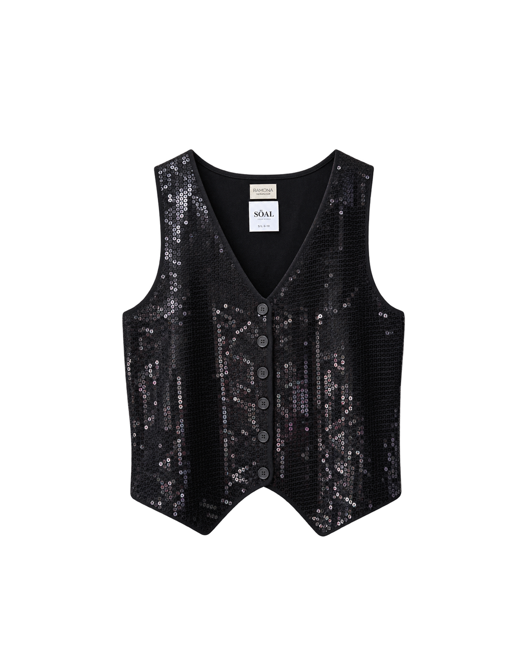 CHALECO CASHMERE LENTEJUELA
