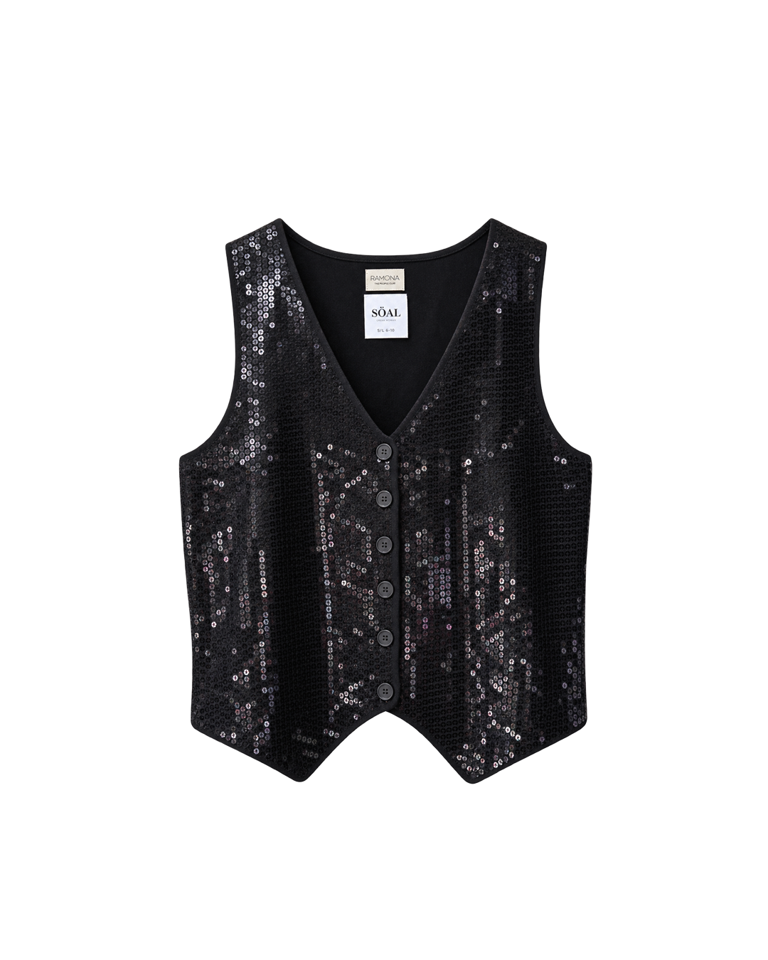CHALECO CASHMERE LENTEJUELA