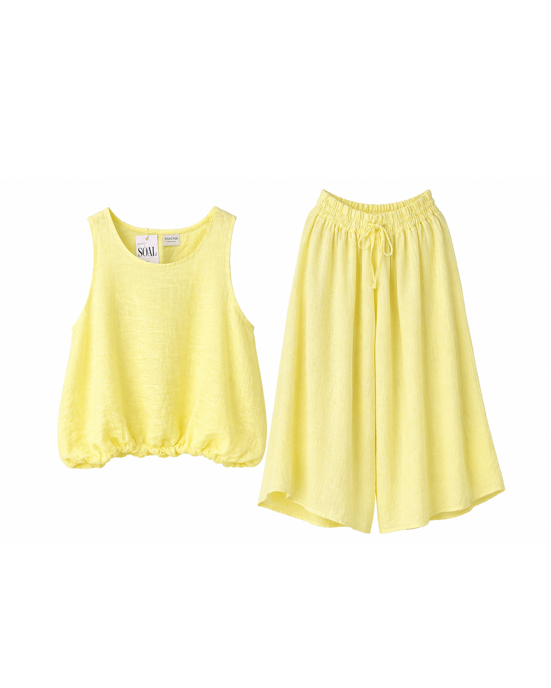 SET AMARILLO MANTEQUILLA LINO
