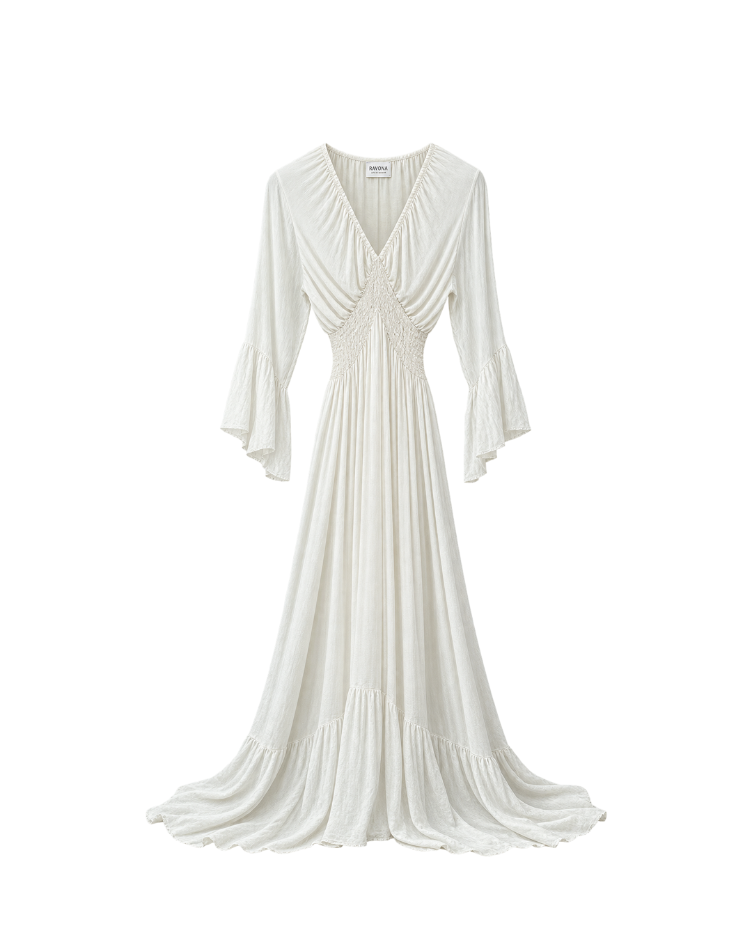 VESTIDO SEDA DRAPEDAO CINTURA