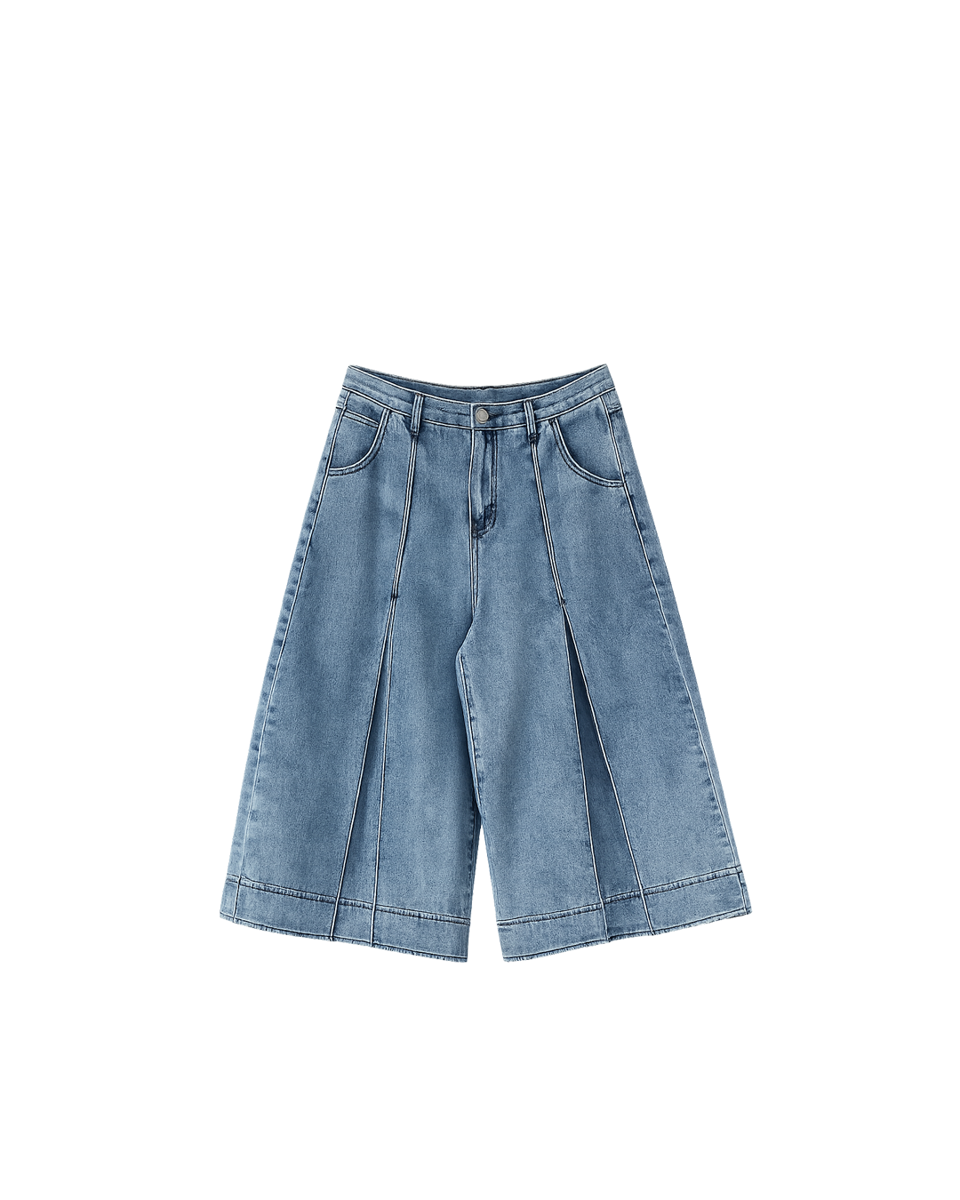 Short Largo Mezclillas